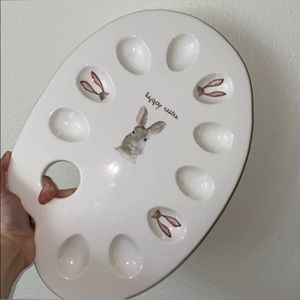Rae Dunn Large Easter Egg Happy Easter Tray